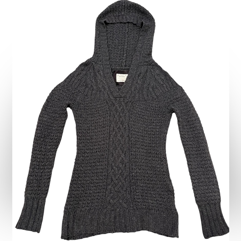 EUC Cable Knit Hooded Sweater
